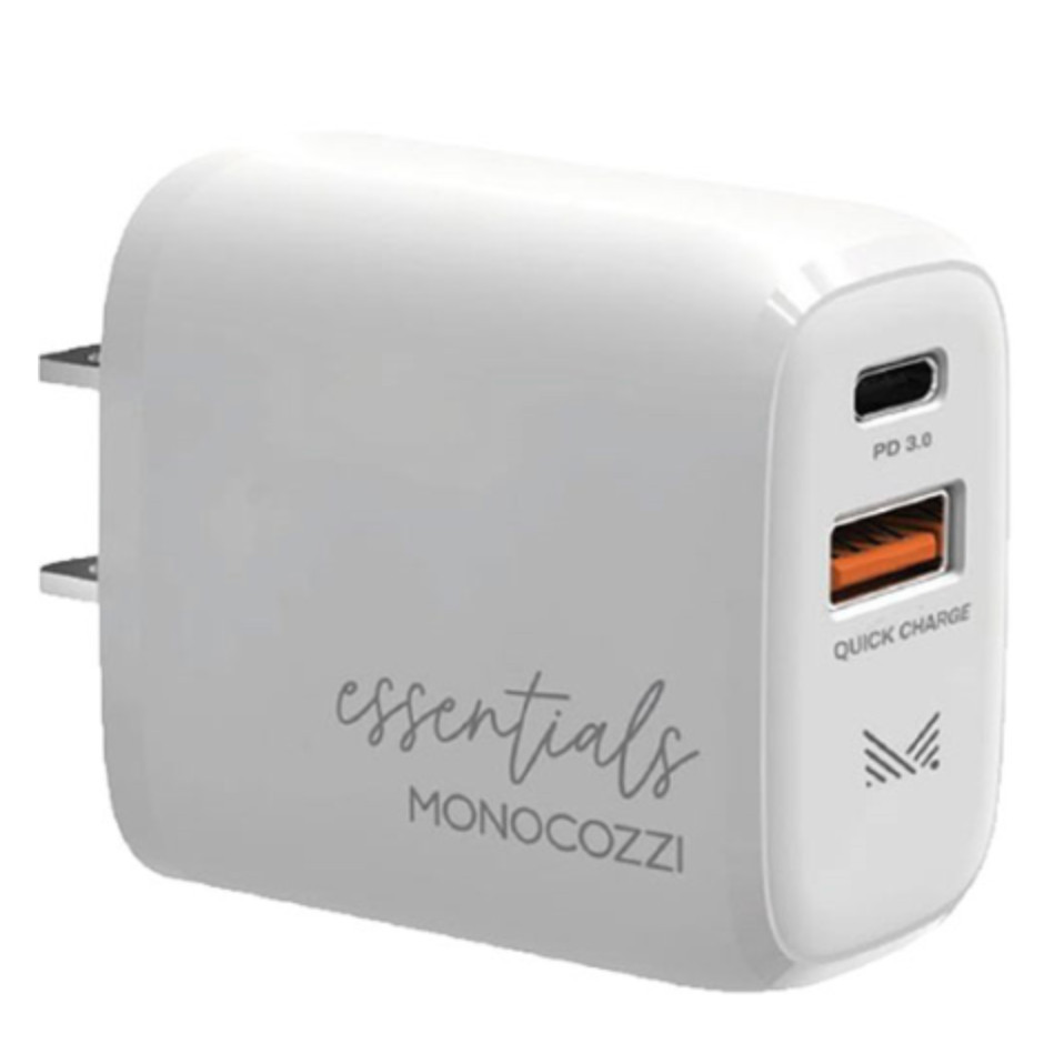 อะแดปเตอร์ - Monocozzi Essential 20W Quick Charge Wall Charger US White UFicon Store
