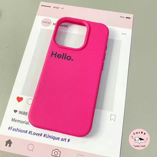 เคสไอโฟน11 แฟชั่นง่ายสวัสดีตัวอักษรภาษาอังกฤษนุ่ม สำหรับ IPhone 13 11 16 14 15 12 Pro Max 8 7 16 15 14 Plus X XR XS Max