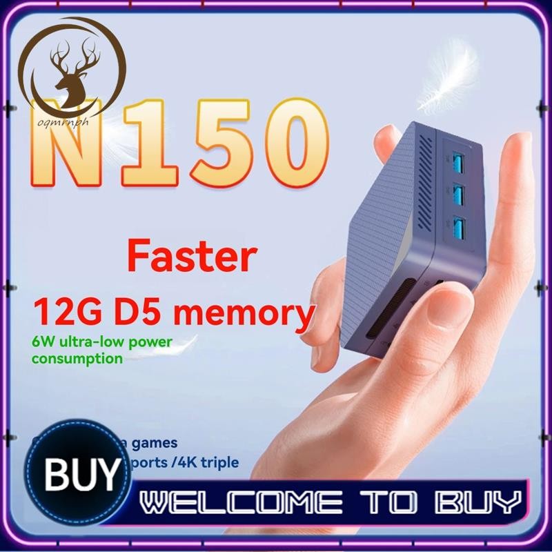 ZX06 Twin Lake N150 Mini PC Win11 12GB LPDDR5 4800MHz Dual LAN Dual HD Display Port Gaming Desktop C