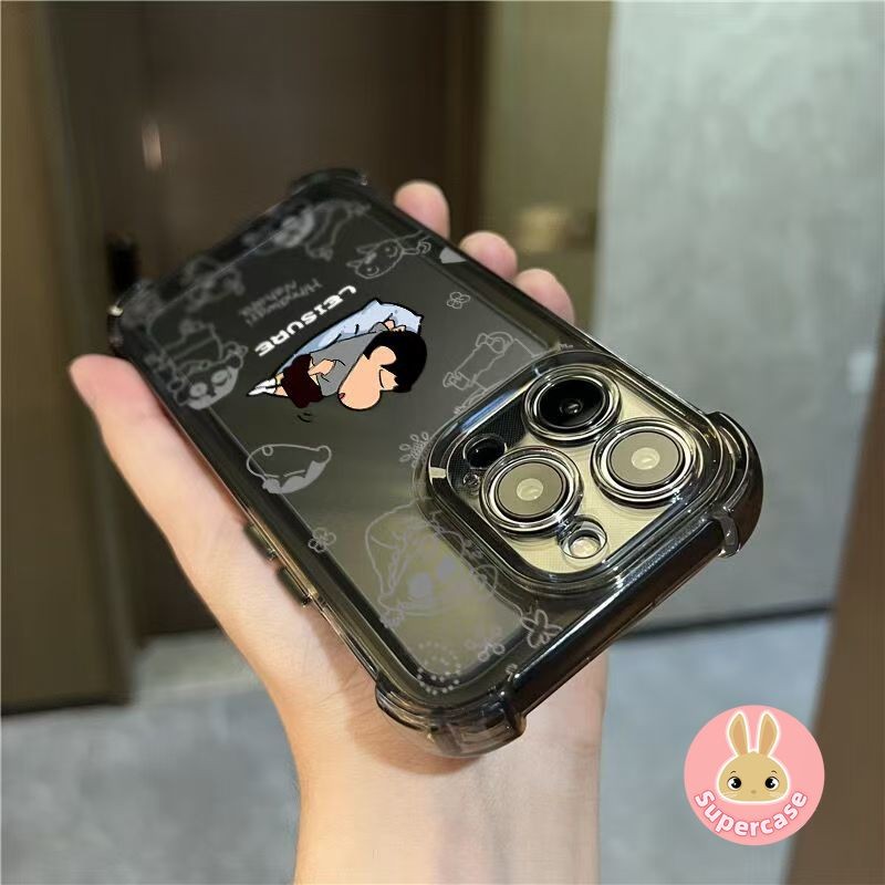 การ์ตูนสีดํา AirBag สําหรับ Realme Narzo 50 30 Pro P3X Q5 Q5X Q3 Pro Q3S Q3T Q3i Q2 V25 V20 V13 X7 M