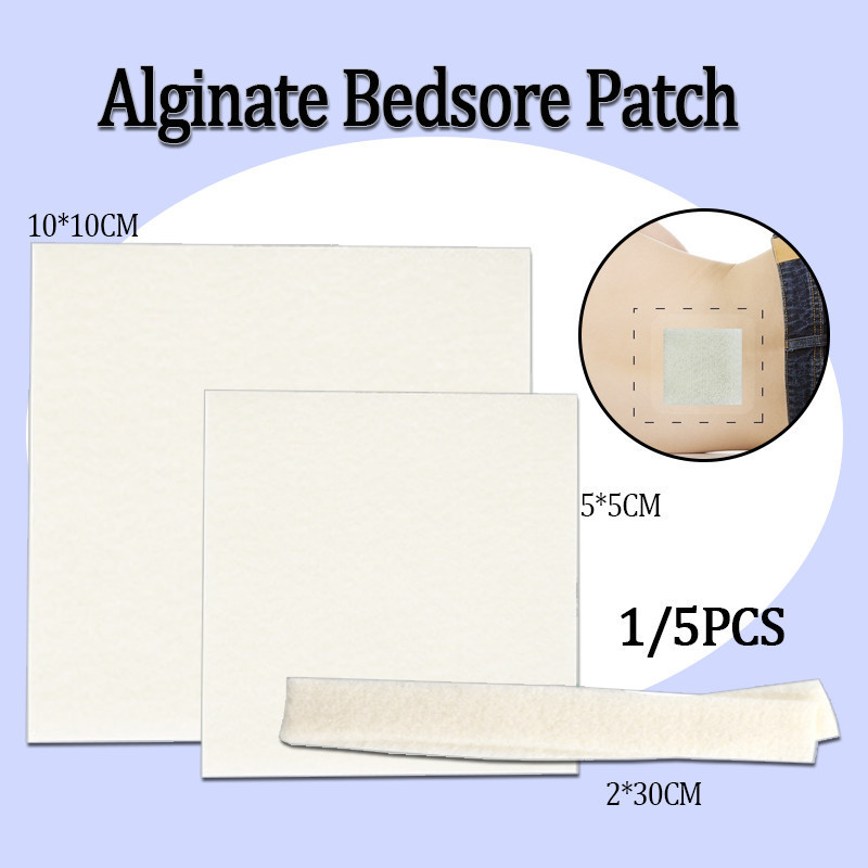 ทางการแพทย์ Alginate ความดัน Ulcer Dressing ความดัน Ulcer Patch แผลหมัน Dressing Thin Healing Pad คว