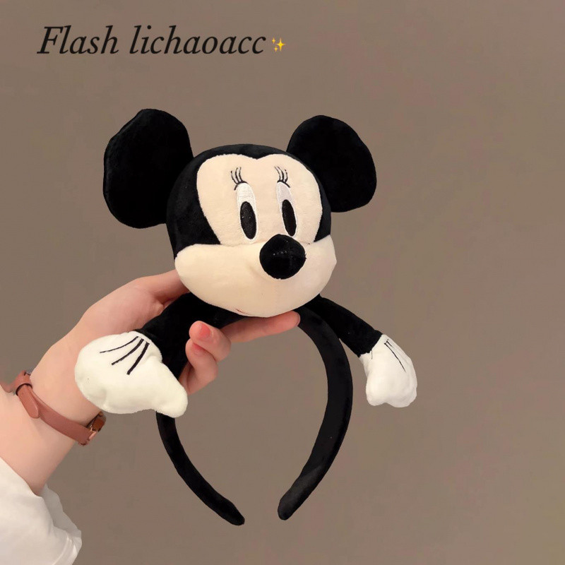 ที่คาดผมตุ๊กตา Mickey ขนาดใหญ่น่ารัก เหมาะสำหรับสวนสนุกและใช้ในชีวิตประจำวัน ราคา ถูกที่สุด ดีลบีเคเค แกลเลอรีภาพที่ 2