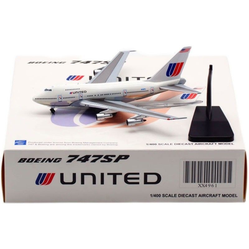 คอลเลกชันสําหรับผู้ใหญ่ 1: 400 United Airlines Boeing B747SP เครื่องบินรุ่นโลหะผสม N538PA