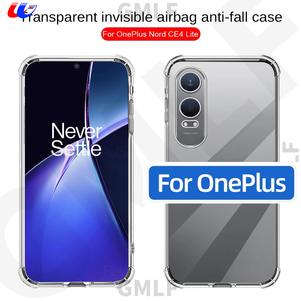 COD GMLF สําหรับ OnePlus Nord CE4 Lite 5G กลับ Anti-Shock Soft TPU เคสโทรศัพท์ซิลิโคน 1 + One Plus N