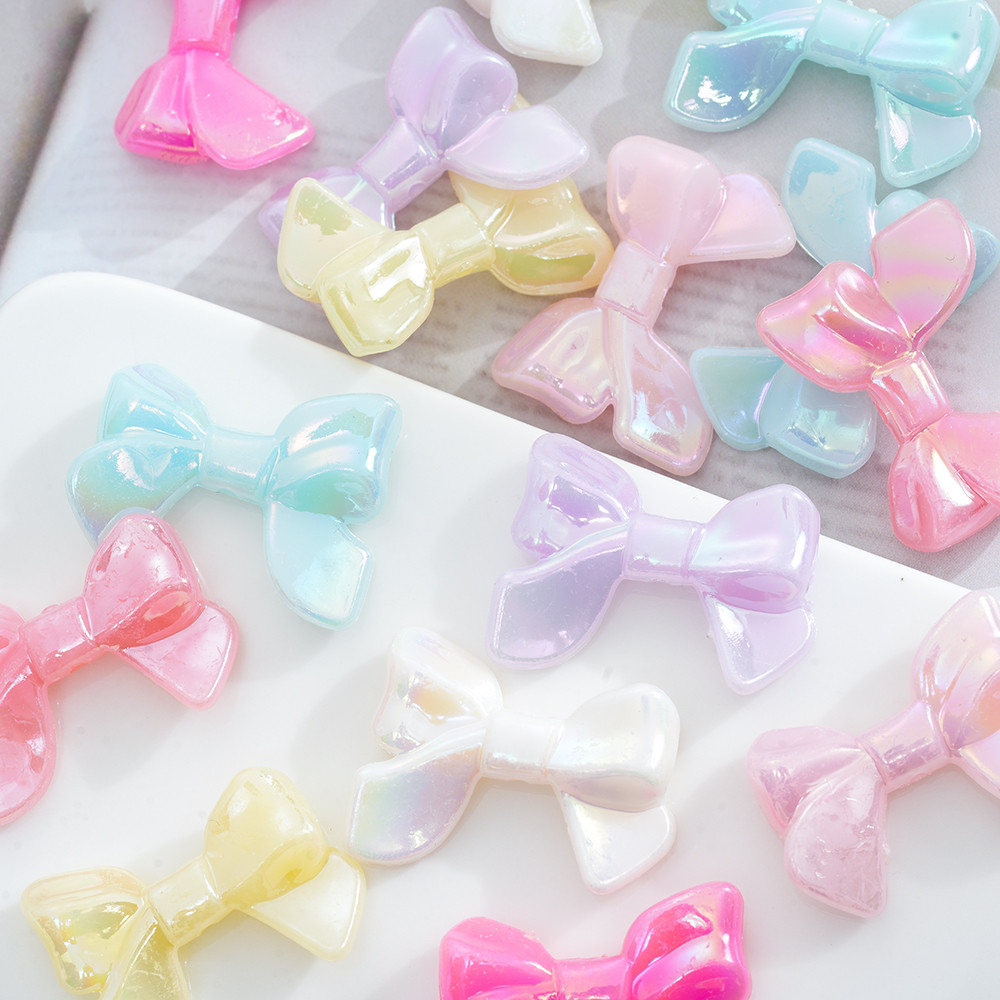 กุทัณฑ์และลูกปัดอะคริลิก 10 ชิ้น สไตล์น่ารัก สำหรับทำสร้อยข้อมือและสร้อยคอเอง