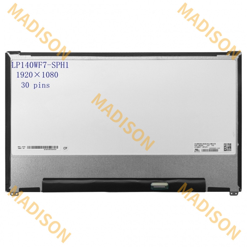 หน้าจอ LCD 14.0 นิ้วสำหรับแล็ปท็อป LP140WF7-SPH1 NV140FHM-N47 สำหรับ Dell Latitude 7480 7490 จอแสดงผ