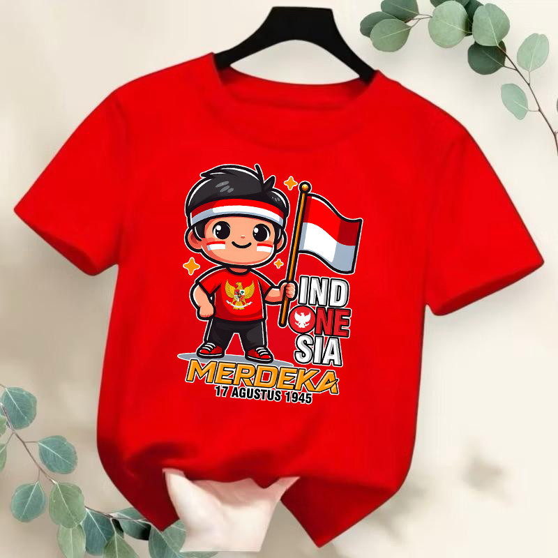 UNISEX AUGUST 17 CHILDRENS TOP / 17TH AUGUST BOYS AND GIRLS CLOTHES / CHILDRENS INDEPENDENCE T-SHIRT