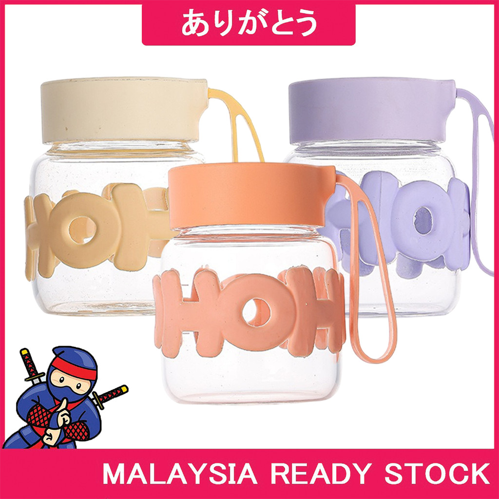 Arigatou Cawan Bertangkai HoHo HoHo Handle Glass Cup Mini Portable Design For Breakfast Travel And D
