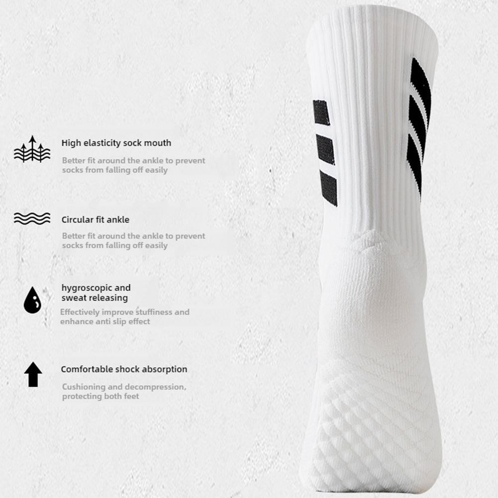 ถุงเท้าหนาบีบอัดสำหรับผู้ชาย ออกแบบมาเพื่อบาสเกตบอลและวิ่ง - รูปที่ 7