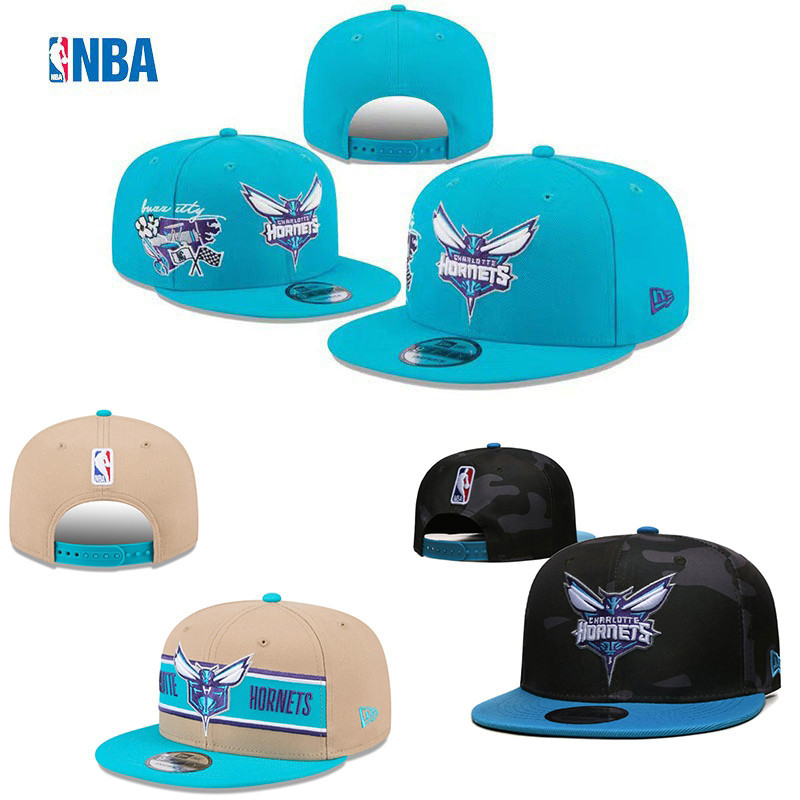 NBA Charlotte Hornets Cap Outdoor Ball Cap Snapback Cap Hiphop Cap Plain Cap Men CapHatStock มีจําหน
