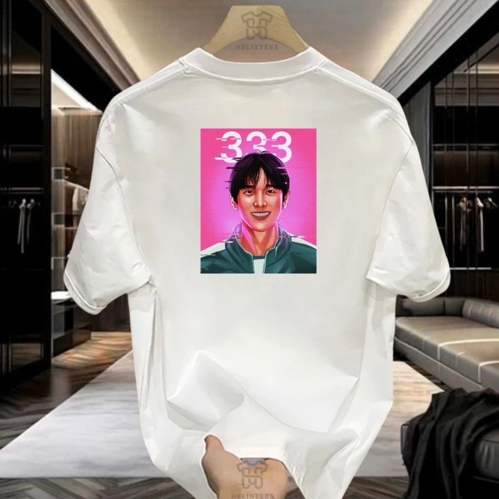 Squid Game 333 Distro Cotton Squid 20S T-Shirt - สบายและนุ่ม Unisex Girls and Boys Original Premium