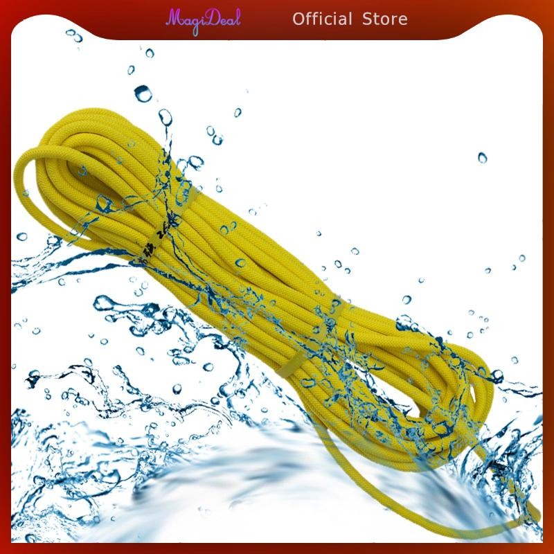 MagiDeal 8มม. x 30เมตร เชือกลอยน้ำ Professional Lifeline สำหรับใช้งานกลางแจ้ง