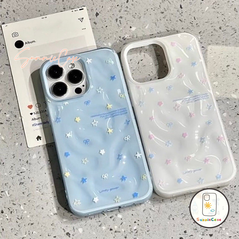 ดาวห้าแฉก เคสไอโฟน 13 สำหรับ IPhone 12PRO 14 15 13 16 11 Pro Max XR X XS Max 11 16 7 8 Plus เคส  เคสนิ่มลายอุกกาบาต