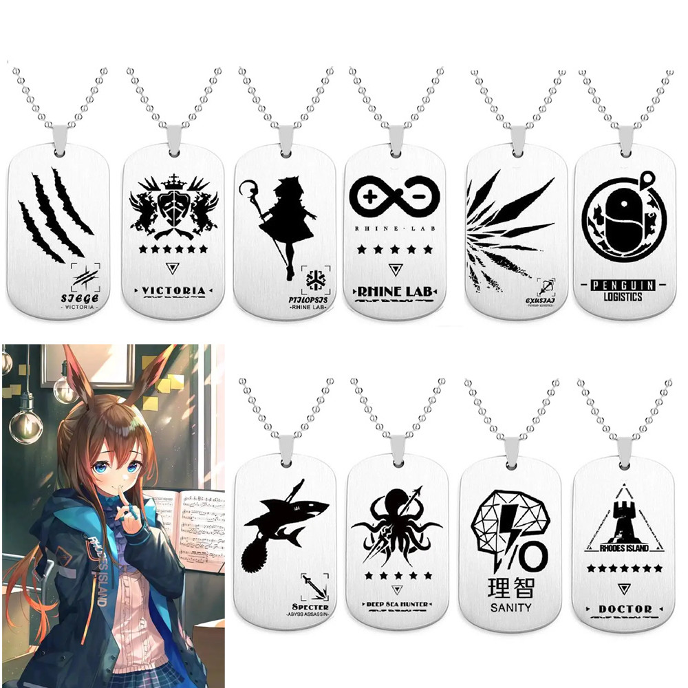 อะนิเมะเกม Arknights สร้อยคอ Amiya ฮาโลวีนแฟชั่น Man Woman คอสเพลย์อุปกรณ์เสริมของขวัญ