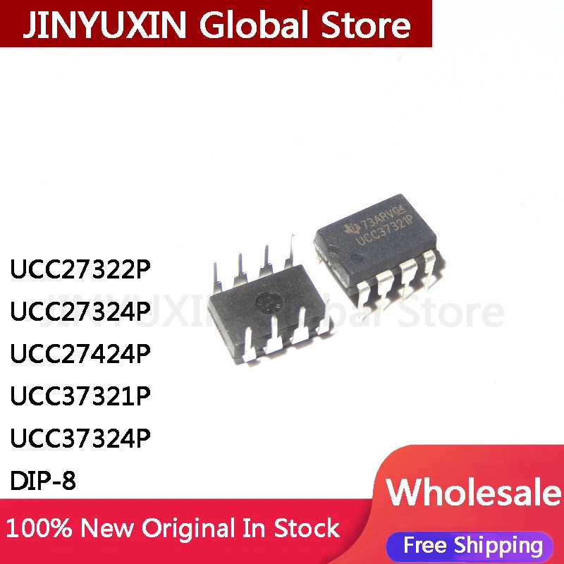 1-5 ชิ้น UCC32722P UCC27322 UCC27324P UCC27324 UCC27424 UCC27424 UCC37321P37321 UCC37324P UCC8 IC ชิ