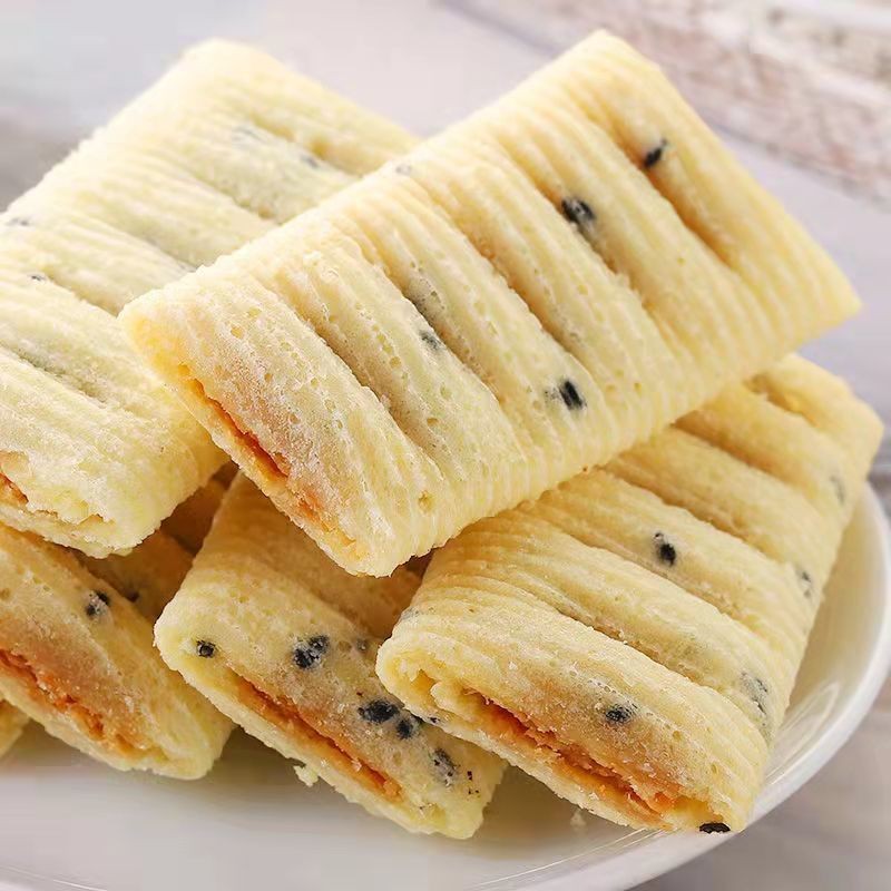 厦门特产蛋花酥夹心蛋卷鹭有鹭林鸡蛋酥休闲办公居家零食小吃茶点Xiamen specialty egg pudding sandwich Chicken rolls20250722