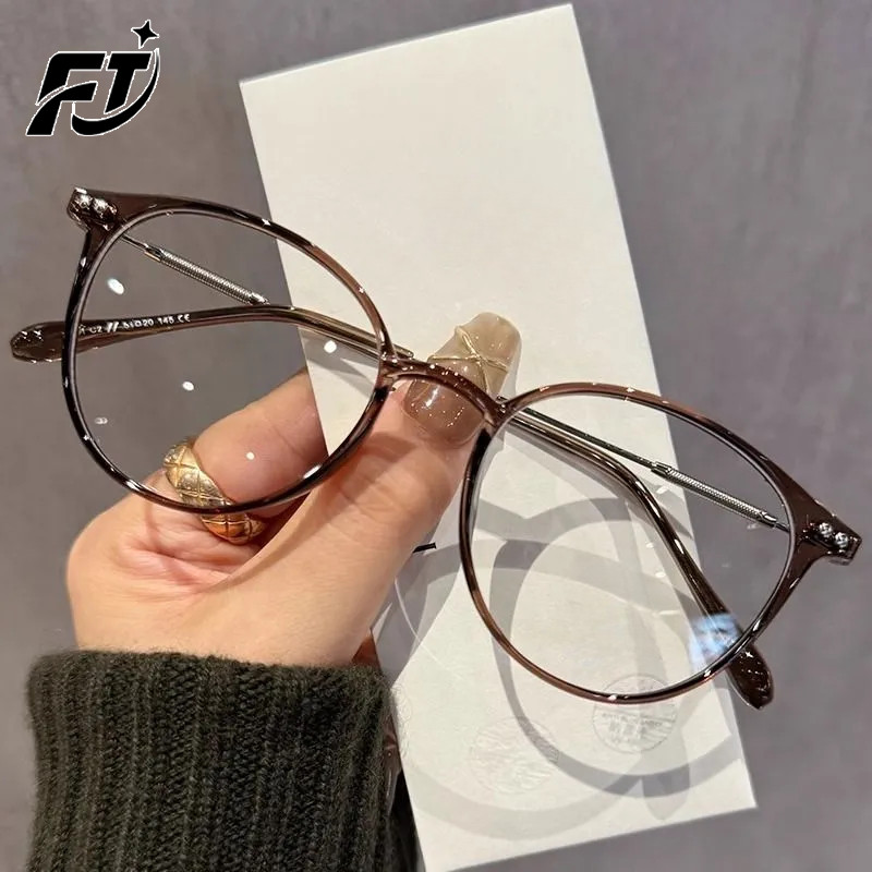 *Future Star* แว่นตาแฟชั่น -100~600° แว่นสายตาสั้น ป้องกันแสงสีฟ้า กรอบแว่นทรงกลม เวอร์ชั่นเกาหลี 06