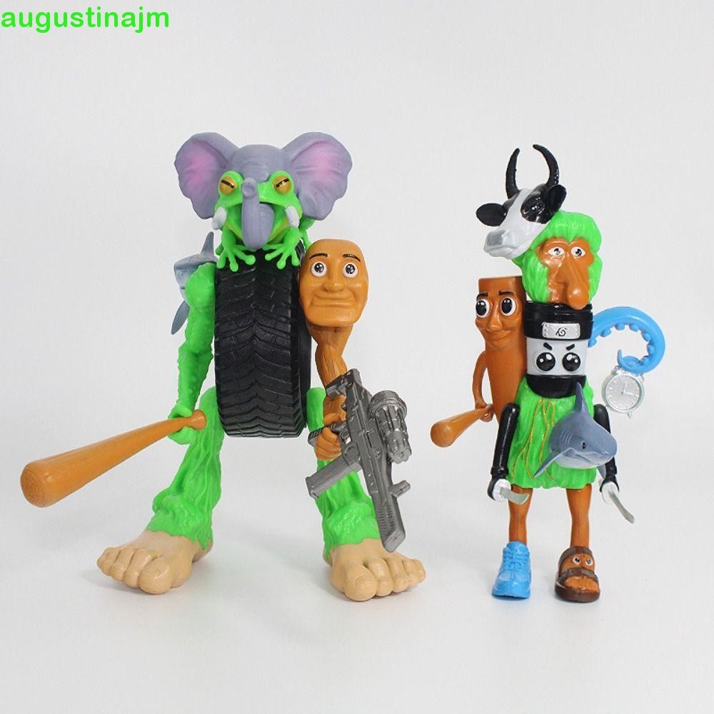 AUGUSTINAJM ของเล่นฟิกเกอร์ Tung Sahur โมเดล