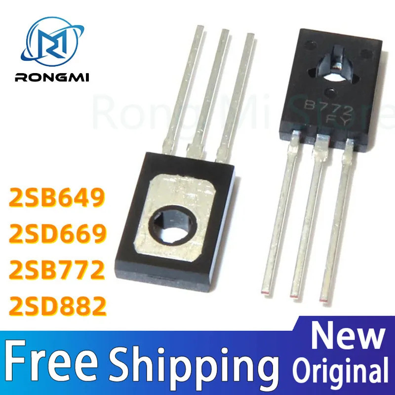 1-5PCS 2SB649 2SD669 TO-126 2SB772 2SD882 2SB669A D669 B649 B772 D882 TO126 Bipolar ทรานซิสเตอร์