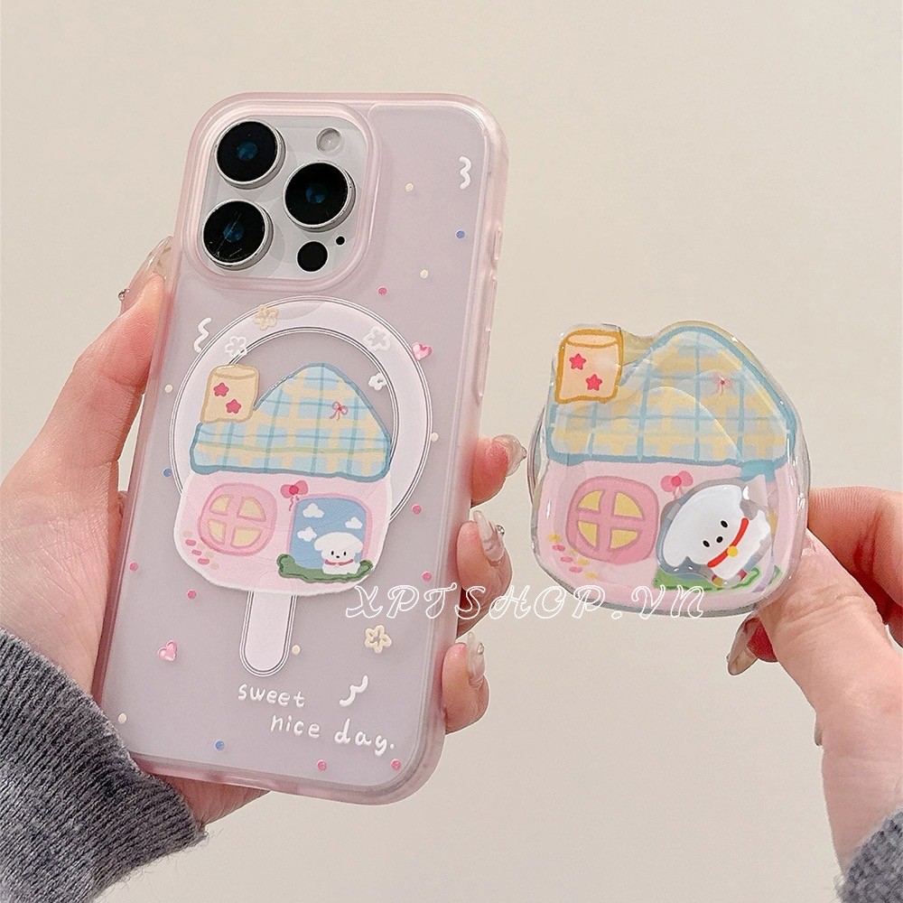 แม่เหล็กหมุนวงเล็บ Matte อะคริลิคเคสโทรศัพท์สําหรับ iPhone 16ProMax 15 14 13 กันกระแทกป้องกันปลอก