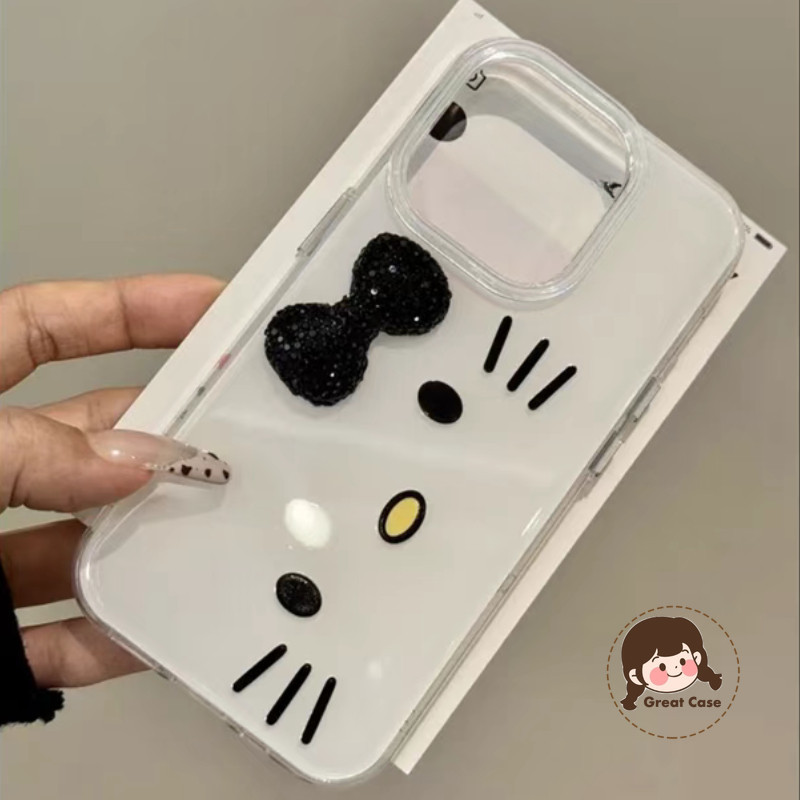 ใหม่ 3D สีดําเพชรโบว์ปลอกสําหรับ Vivo iQOO 13 7 Z9 Turbo + Z9x Z8 Z8x Z7 Pro Z7i Z6 Lite Z5x Z3 Z1 U