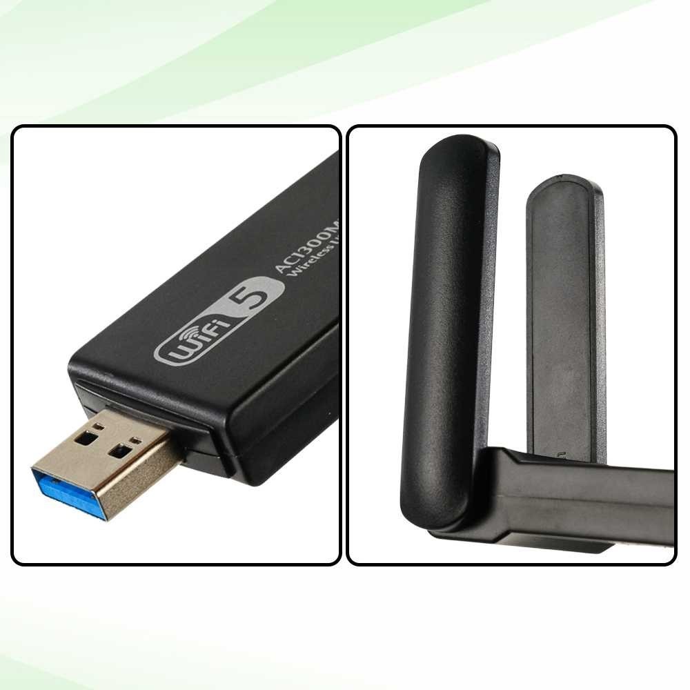EZSHOPPING ICANING USB WiFi Transmitter Dongle Adaptor 802.11ac 1300Mbps - AC1300| |
