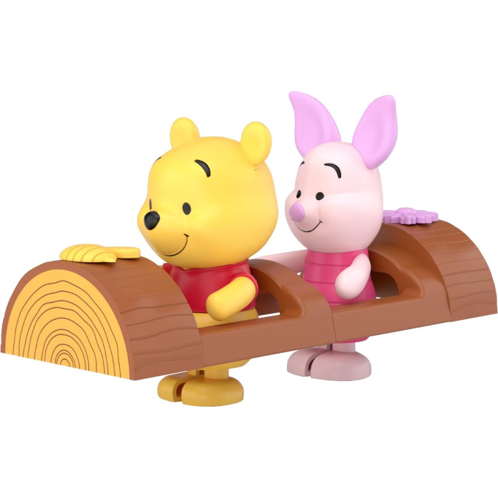 Aoshima Bunka Kyozaisha Rakupla Tokotoko No DP 15 Winnie the Pooh Pooh and Piglet Pre-painted Plasti