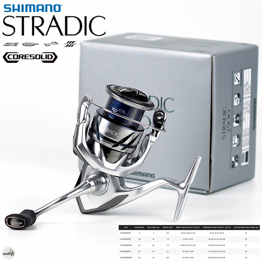 รอกตกปลา shimano Stradic 2023 ของแท้ 100% มีใบรับประกันในกล่อง