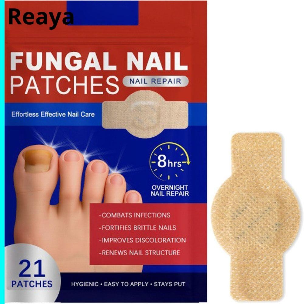 แผ่นแปะซ่อมเล็บ REAYA, แผ่นแปะเล็บ Fungal ที่ใช้งานง่ายอ่อนโยน, เล็บที่มีประสิทธิภาพ Resilience Portable Fungal Nail Treatment สําหรับเล็บที่เสียหาย