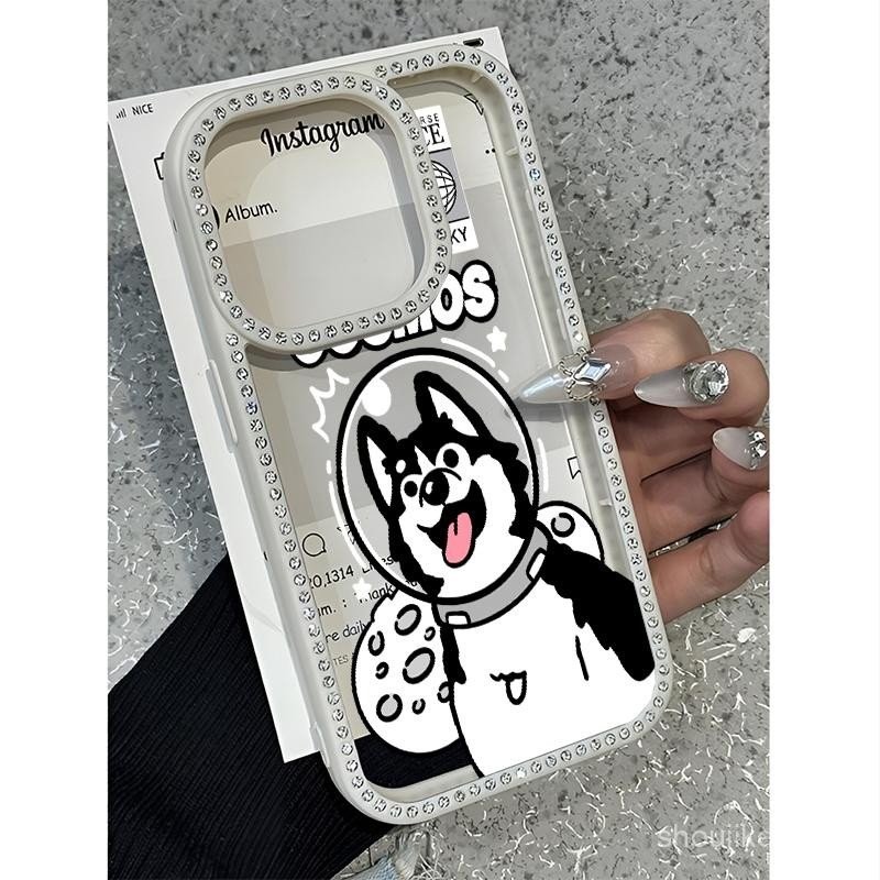 ลิ้นเลียลูกสุนัขสําหรับiPhone 12 14 15 11 16 13 15PRO 16PRO 14PROMAX 12PROMAX 14PLUS 15PLUS Protecto