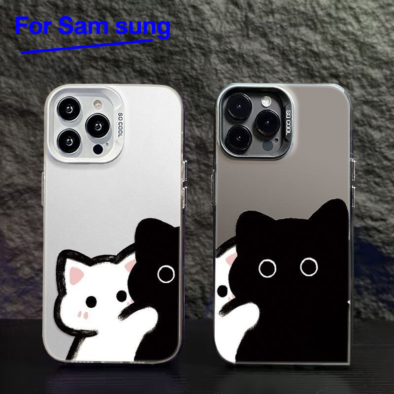 เคสโทรศัพท์ ผิวด้าน ใช้สำหรับ Samsung เจ้าเหมียว A55 A54 A53 A52S A52 A51 A50 A30S A50S A34 A15 A14 A04S/A13S A12 M12
