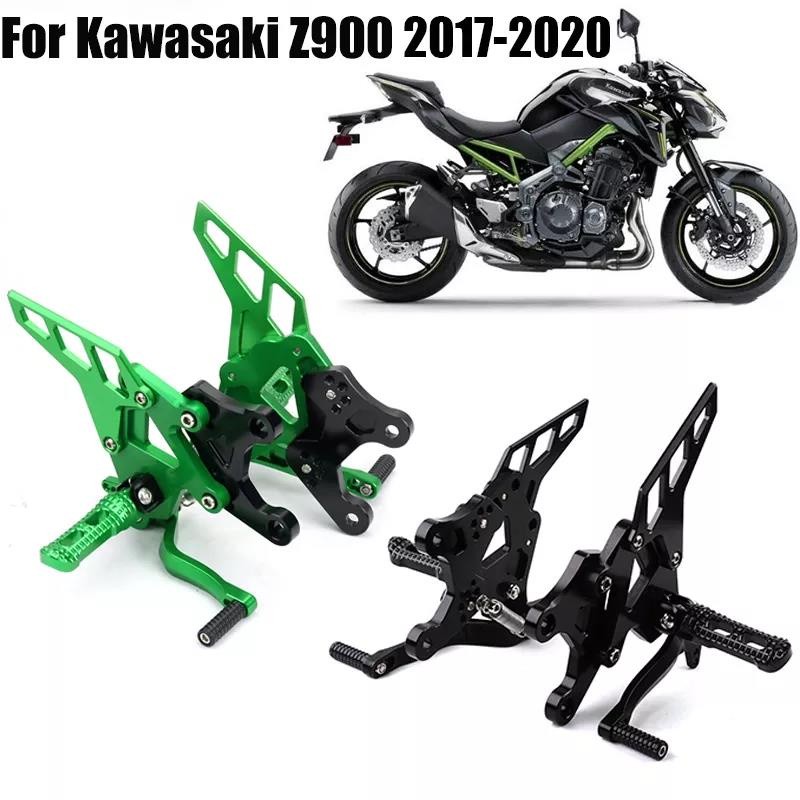 WA Motorcycle CNC Adjustable Rear Set Rearsets Footrest Foot Rest For Kawasaki z900 Z 900 2017 2018 