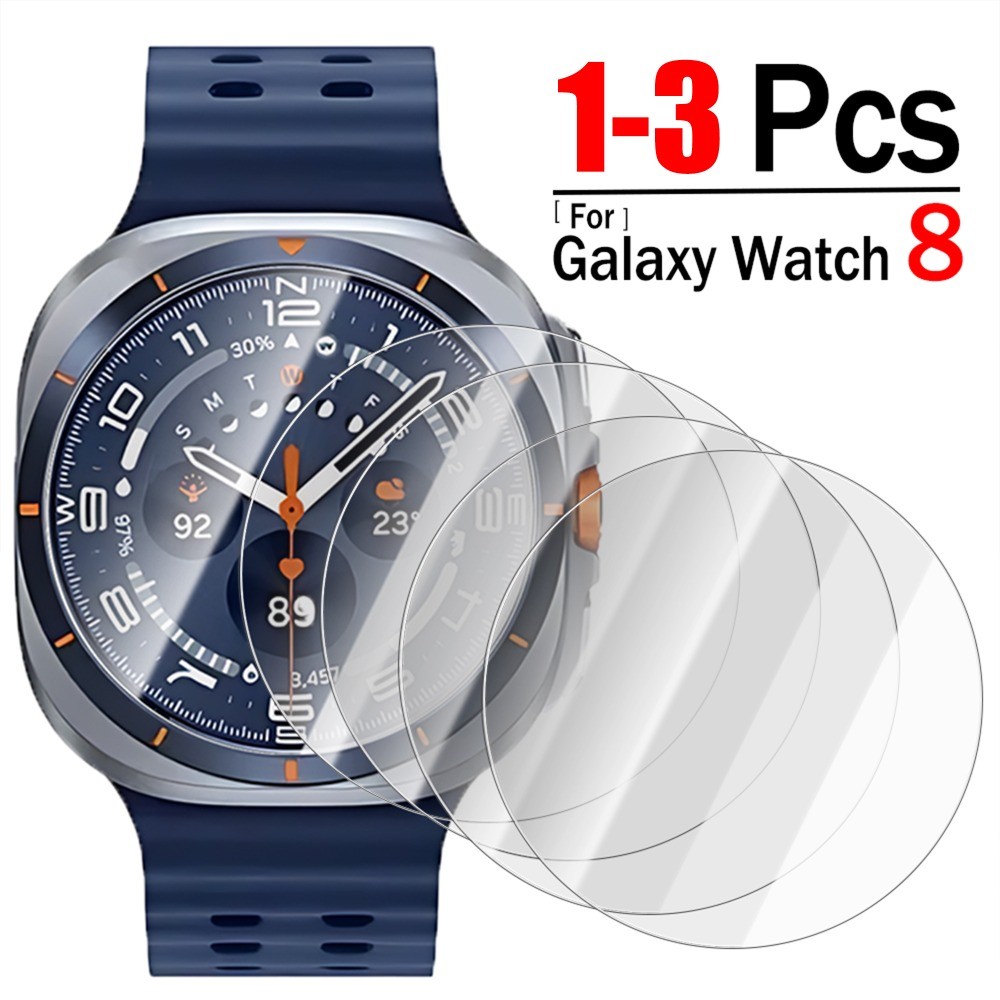 1-3 ชิ้น 9H ความแข็งกระจกนิรภัยสําหรับ Samsung Galaxy นาฬิกา 8 Ultra/8 คลาสสิก 40 44 46 มม.ป้องกันหน้าจอสําหรับ Samsung นาฬิกา 7 6 5 4 ฟิล์ม