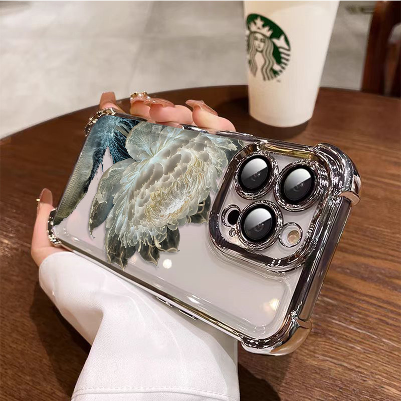 3 In1 Showcasing ดอกไม้สําหรับ Realme C11 C15 C17 C20 C30 C30S C31 C33 C35 C53 C55 เคสโทรศัพท์ Soft 