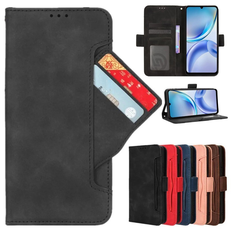 สําหรับ ZTE Blade A36 4G กรณี Nubia A36 4G กรณีพรีเมี่ยมหนังกระเป๋าสตางค์ Multi-card slot สําหรับ ZT