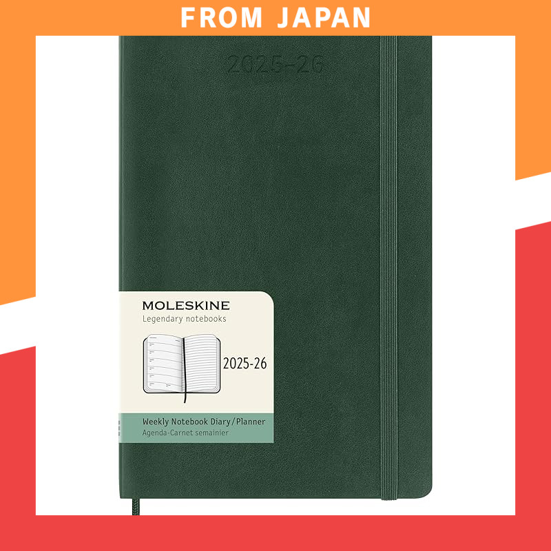 Moleskine Planner 2025, Starts from July, 18-Month Weekly Diary, Soft Cover, Large Size (13cm x 21cm