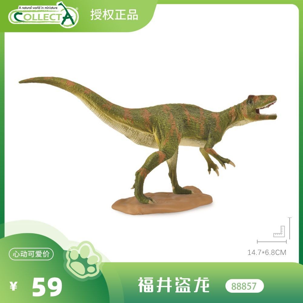 [88857 Fukui Thief Rex] ไดโนเสาร์จําลองของเล่นเด็ก Tyrannosaurus Triceratops Tyrannosaurus ตุ๊กตาสัต