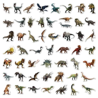สติ๊กเกอร์ไดโนเสาร์ Jurassic World: Rebirth Tyrannosaurus 50 ชิ้นสติกเกอร์ตกแต่งกันน้ํา DIY Creative Collection