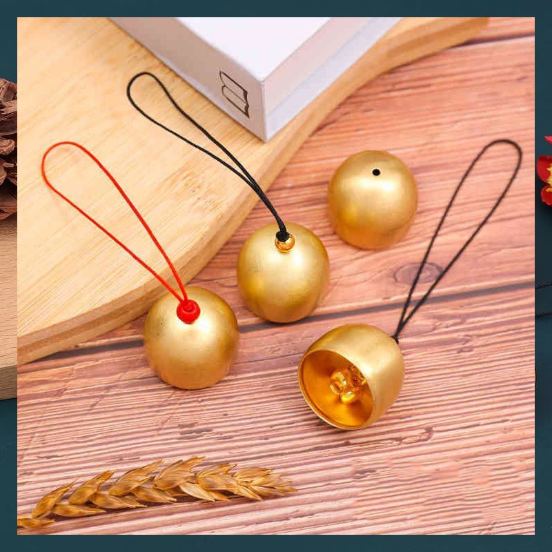 ระฆังคริสต์มาส กระดิ่งลมและอุปกรณ์กระดิ่งทองแดง กระดิ่งทองแดงพร้อมระฆัง ค้อนคริสมาสต์ กระดิ่งลมขนาดเล็ก กระดิ่งลมวัสดุ - รูปที่ 5
