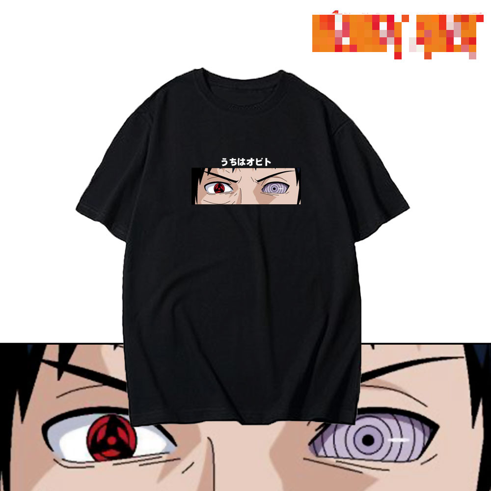 เสื้อยืด Uchiha Obito / เสื้อยืด Obito Tobi อะนิเมะ Naruto Shippuden / Bloody Root / Rebahan Shop