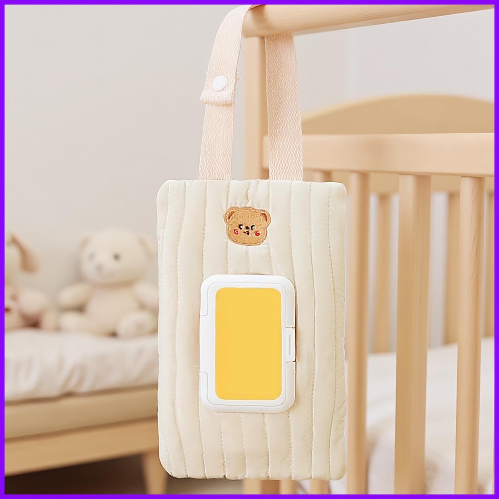 Travel Wipes Case Hangable Wipes Storage Dispenser Reusable Refillable Portable Storage Quick Access