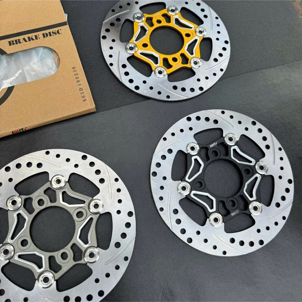 ดิสก์เบรก 4 รู CNC ขนาด 220 มม. สําหรับรถยนต์ทุกรุ่น_ จานเบรก NMV 220 มม. V5 พร้อมแหวนสแตนเลส 304_TB