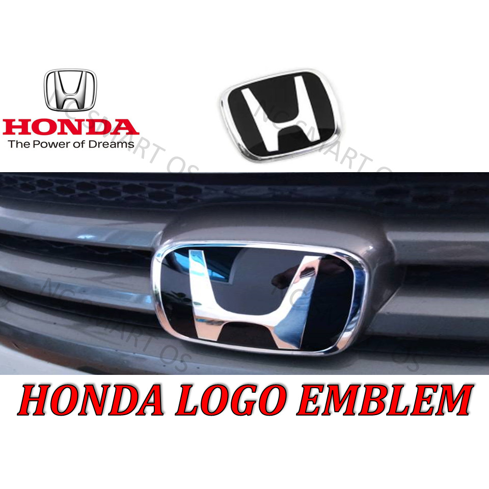 Honda สีดําเงิน LOGO EMBLEM civic City Jazz accord CRV HRV BRV WRV FREED