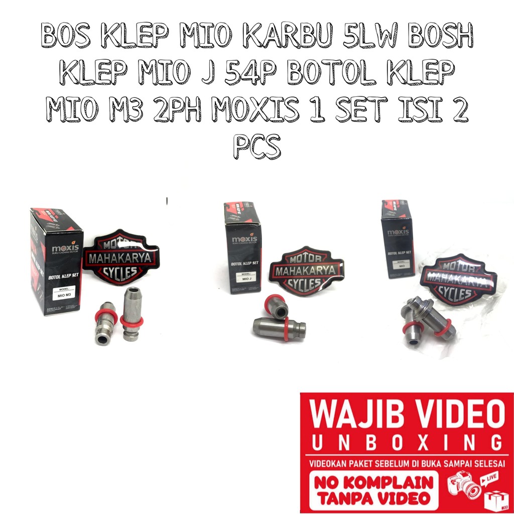 MIO คาร์บอน 5LW วาล์ว BOSS MIO J 54P วาล์ว BOSS MIO M3 2PH MOXYS วาล์วขวด 1 ชุด CONTAINS 2 ชิ้น