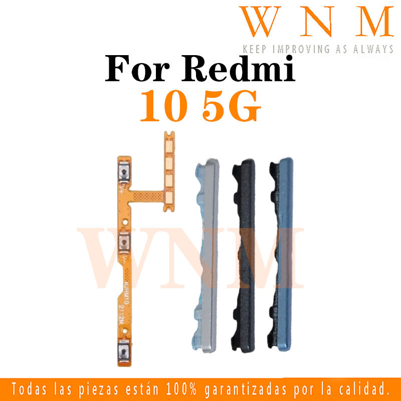 สําหรับ Redmi 10 5G ปุ่ม flex บน/ปิดปุ่มสวิทช์ด้านข้าง Key Volume Up Down Flex สายโทรศัพท์มือถือ Part