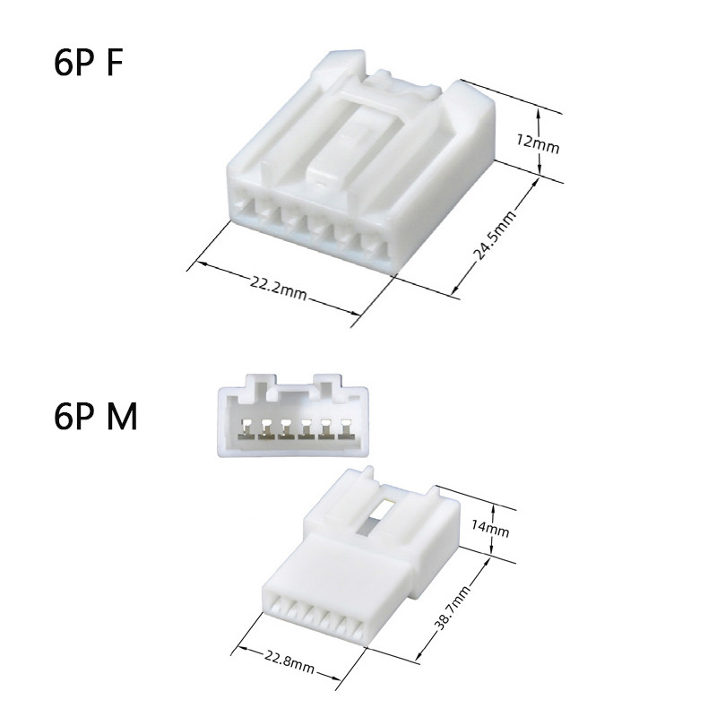 7183-097ในประเทศยานยนต์สายไฟเชื่อมต่อปลั๊กดีเจ7065-1.8-11/21ชายและหญิง6พีหลุม