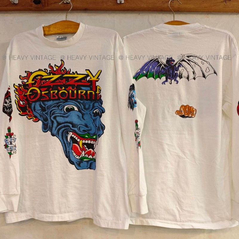 OZZY OSBOURNE  Long Sleeve tag USA เสื้อวง เสื้อทัวร์ heavy vintage shirt