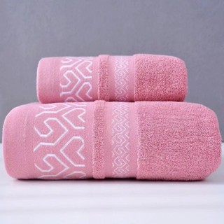 Cotton100% ผ้าเช็ดตัวอาบน้ำ+ผ้าเช็ดผม เนื้อผ้านิ่มมาก 4 สี