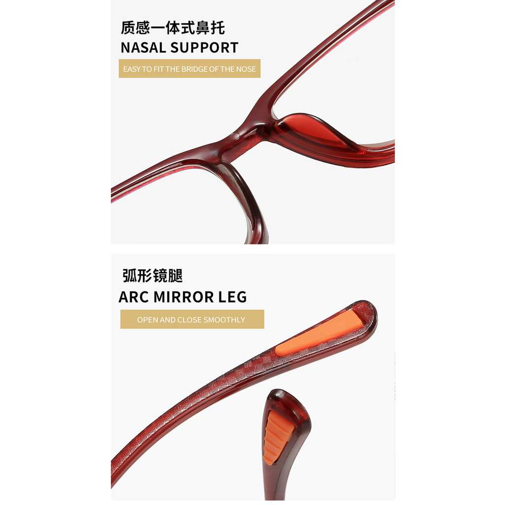 แว่นตากีฬาระดับพรีเมียมสำหรับสายตาสั้น ออกแบบเรียบง่ายน้ำหนักเบา สไตล์เหมาะสำหรับทั้งชายและหญิง - รูปที่ 4