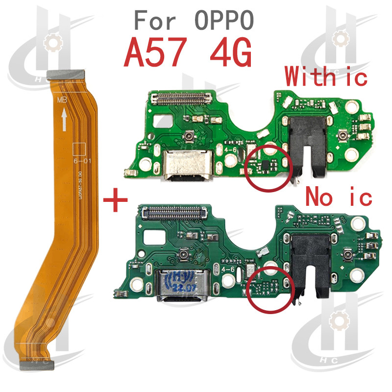 สําหรับ OPPO A57 4G Charger USB Connector Dock ชาร์จพอร์ตแจ็คบอร์ด Flex หลักเมนบอร์ดการเชื่อมต่อ Flex เปลี่ยนชิ้นส่วน